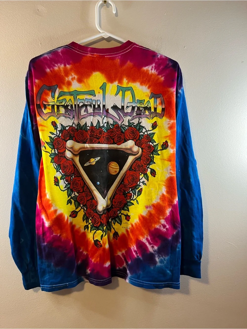 Liquid Blue Grateful Dead “Space Your Face” Long Sleeve Tie Dye T-shirt RARE - Picture 9 of 9